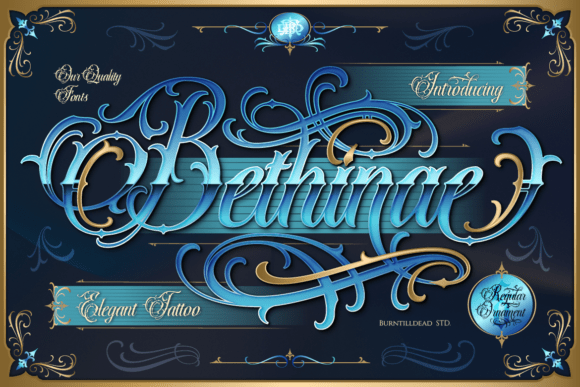 Bethinae: Where Blackletter Grit Meets Tattoo Artistry