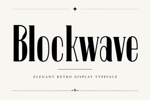 Blockwave: The Modern-Retro Typeface That Commands Attention