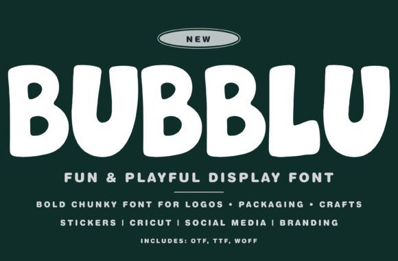 Bubblu: The Playful Display Font That Pops Off the Page
