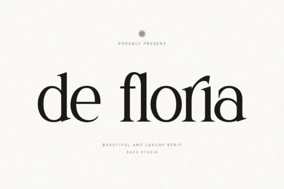 De Floria: A Serif Font for Timeless Brand Sophistication