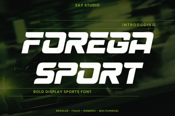 Forega Sport: Capturing Speed and Power in Typography