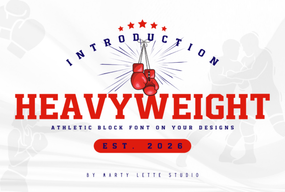 Heavyweight Athletic Block Font: Bold Design for Strong Brands