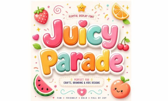 Juicy Parade: A Typeface Bursting with Sweet, Playful Energy