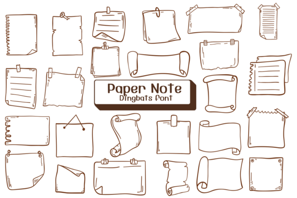 Paper Note: The Hand-Sketched Font with Real-World Charm