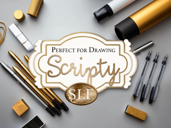 Scripty: The Elegant Single-Line Font for Foil, Plotter, and Pen