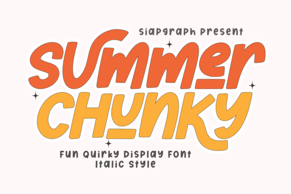 Sunny Days & Retro Vibes: Designing with Summer Chunky Italic